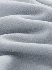 Cozy Pixies 2pcs/Set Baby Boy Mustang Horse Pattern Crew Neck Long Sleeve Sweatshirt And Jogger Pants Set - Light Grey - View 9