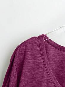 Colorful Plus Size Round Neck T-Shirt, Minimalist Fashion Casual For Daily Wear