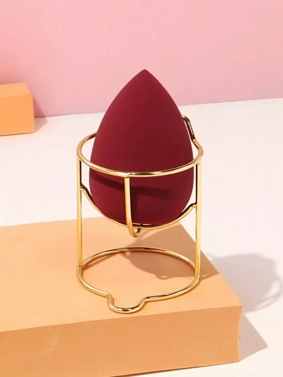 1PC 5.5cm*5cm Stainless Steel Beauty Egg Drying Rack, Beauty Egg Puff Holder, Metal Storage Rack, Sponge Egg Cosmetic Egg Drying Stand, Home Decoration,Christmas Decoration Christmas Gifts