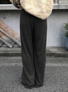 FRIFUL Women's Casual Versatile Solid Color Wide-Leg Loose Fit Pants - Grey - View 4