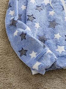 Manfinity VCAY 男士针织宽松休闲长袖连帽运动衫，时尚年轻风格，浅蓝色拉链连帽衫，适合朋友、丈夫、男朋友的礼物 - 彩色 - 查看 4