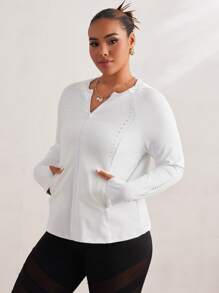 全新女式大码户外运动训练夹克