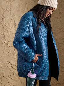 VARSITIE Reversible Long Sleeves With Loose Fit And Long Cuffs Women Winter Coats