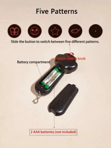 PETSIN 3 种模式猫/狗爱好者礼物和狗/猫妈妈爱宠物投影猫爱好者和猫妈妈爱逗弄笔，带 5 种可调节图案，激光猫爱好者和猫妈妈爱玩具，互动玩具与猫/狗爱好者礼物和狗/猫妈妈爱宠物 1 件 - 彩色 - 查看 5