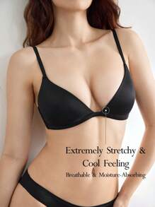 Leisure Women's Solid Color Simple Comfortable Bra