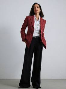 Aveloria Modichic New Fashion Elegant Style Stylish Fringed Tweed Loose Fit Women's Jacket Holiday Party Clothes  - Multicolor - View 1