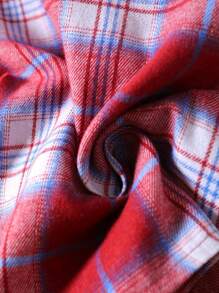 SHEIN Girls' Casual Fashionable Lapel Drop Shoulder Long Sleeve Loose Comfortable Colorful Patch Real Pocket English Letter Shirt, Spring Autumn