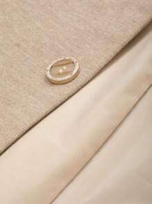 DAZY 1 chiếc áo khoác kaki màu trơn cho nam, mùa thu - Màu Khaki - Xem 3