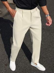Manfinity Bizformal New Men's Corduroy Straight Leg Casual Dress Pants