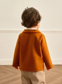 SHEIN Baby Boy Casual Warm Jacket For Autumn/Winter 2024