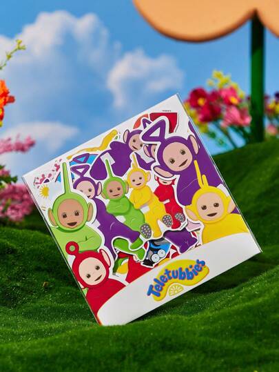Teletubbies X SHEIN 69 piezas Paquete de pegatinas de personajes de dibujos animados lindos