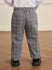Souflis Souflis Pantalones de cuadros formales de otoño/invierno para bebé niño, estilo informal caballero adecuado para ocasiones formales y cumpleaños
