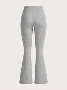 SHEIN EZwear 3 件装 女士纯色简约抽绳喇叭运动裤 - 彩色 - 查看 3