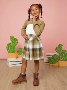 Mini mi 畅销儿童棕褐色折叠战斗靴——舒适、可变换的冬季双向穿着 - 駝色 - 查看 6