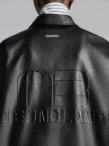 NEON BLANC Chemise à manches longues noir, style de rue pour homme, automne/hiver