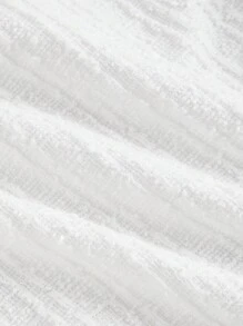 SHEIN MOD Set de 2 piezas de pantalones anchos de pierna ancha y Top sin mangas con cintas de contraste para mujer talla grande - Blanco - Ver 8