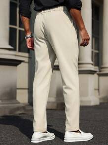 Manfinity Bizformal New Men's Corduroy Straight Leg Casual Dress Pants