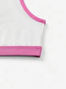 TEENAGE MUTANT NINJA TURTLES | SHEIN Conjunto de 2 piezas para niña con parte superior tipo ringer estampada con tortuga y letras