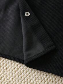 Manfinity NXTstreet Men Woven Slim Fit Casual Button-Up Shirt - Black - View 5