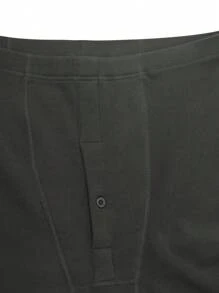 2 stuks heren effen casual warme lange broek
