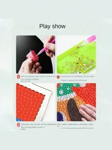 Pink Tulip Diamond Painting Kit With Frame - 5D DIY Full Drill Floral Art, Beginner Friendly Craft For Adults, Home Decor Wall Art, Unique Gift Idea