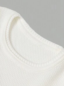 EURMUSE Men Color Block Crew Neck Regular Sweater - Grey - View 4