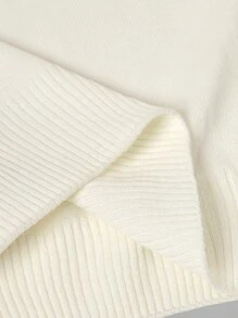 EURMUSE Men Solid White Turtle Neck Regular Sweater - White - View 6