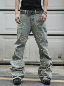 Manfinity EMRG Men's Casual Denim Jeans, Minimalist Everyday Wear