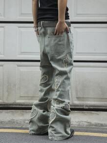Manfinity EMRG Men's Casual Denim Jeans, Minimalist Everyday Wear