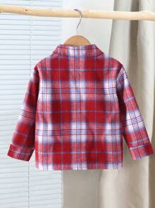 SHEIN Girls' Casual Fashionable Lapel Drop Shoulder Long Sleeve Loose Comfortable Colorful Patch Real Pocket English Letter Shirt, Spring Autumn