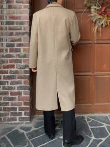 DAZY 1 chiếc áo khoác kaki màu trơn cho nam, mùa thu - Màu Khaki - Xem 2