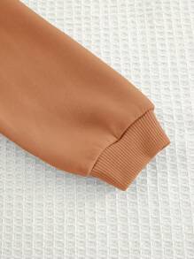 Cozy Pixies 2 Stück/Set Baby Mädchen Herz Grafik Kapuzen Raglan Langarm Pullover Sweatshirt und Trompetenform Hose Set, Herbstbekleidung