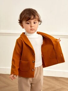 SHEIN Baby Boy Casual Warm Jacket For Autumn/Winter 2024