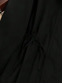 SHEIN LUNE Veste zippée casual chaude et doublée thermique, tailles grandes, automne/hiver