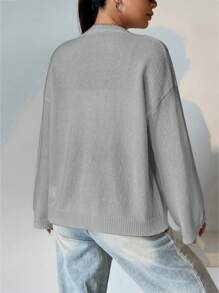 Flirla 女士休闲宽松前扣开衫，秋冬