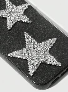 ROMWE Grunge Punk 1 件 3D 钻石镶嵌星光闪耀手机壳，适用于 Apple iPhone 11 12 13 14 15 Pro Max - 彩色 - 查看 5