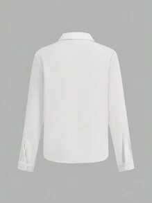 Set de 3 piezas de chaleco, camisa y pantalones a rayas para niño preadolescente, estilo caballero, apto para otoño, invierno y primavera. Excelente para actividades al aire libre, escuela, fotografía callejera, fiestas y vestir casual, alta rentabilidad - Multicolor - Ver 12