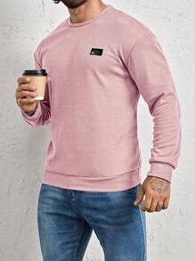 Manfinity Homme 男士字母拼接细节卫衣，秋季长袖上衣