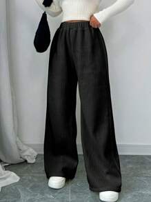 Chiquease Women's Flannel Lined Loose Warm Pants