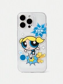 THE POWERPUFF GIRLS X SHEIN 泡泡图案印花手机壳 - 無色 - 查看 7