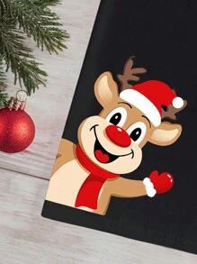 Manfinity Homme Men's Casual Minimalist Christmas Cartoon Graphic T-Shirt - Multicolor - View 3