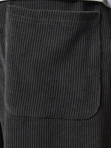 SUMWON Wide Leg Corduroy Sweatpants Drawstring Waist Loose Fit Casual Athletic Loungewear Pants Fall Winter Comfort Sports Bottom - Dark Grey - View 6