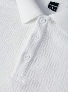 Manfinity Mode 男士纯色纽扣门襟休闲百搭长袖 Polo 衫