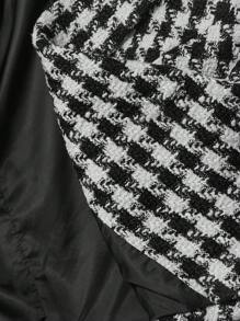 SHEIN MOD 女士复古浪漫千鸟格双排扣背心，老钱风格职业装商务休闲女士