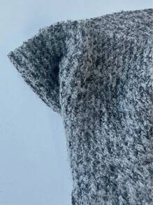 Roylia 女士露肩长袖休闲长裙 - 黑色 - 查看 7