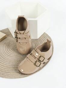 2双经典百搭女童鞋，防滑软底软皮高帮平底鞋，舒适新款春秋季儿童乐福鞋