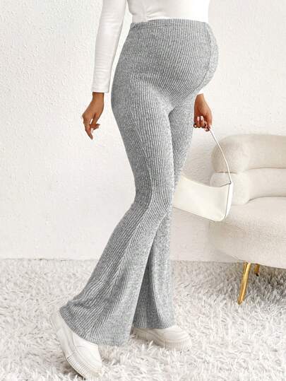 SHEIN Quần dài thường ngày màu trơn cho bà bầu mặc hàng ngày