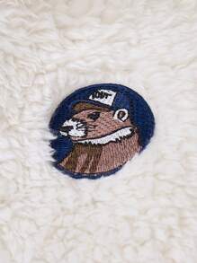 PrepCrw Young Boys' Autumn & Winter College Style Front-Zip Hooded Jacket, Motiflal Thermal Lined , Back To School