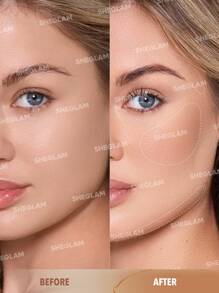 SHEGLAM Silk Haze Cream Bronzer-Toffee Contour Cream Non-Greasy Long Lasting Natural Bronzer Contouring Weightless Contour Brand Beauty Makeup Face Paint Cosmetic For Women Girls Perfect For Winter Ideal For Y2K Fancy Fashion Suitable For Birthday Gift Party Ready Best Color - Toffee - View 2