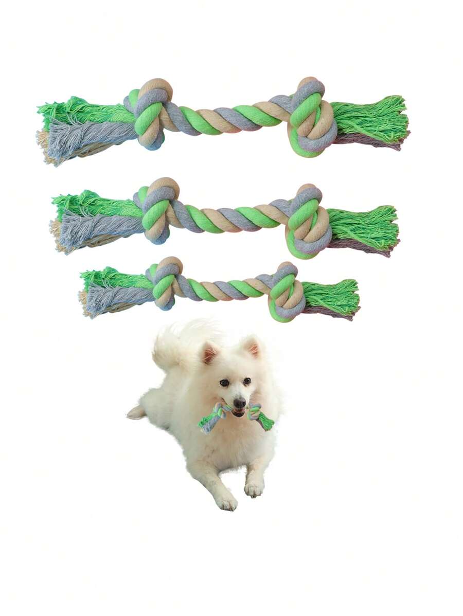 PETSIN 1 件骨头形狗狗咀嚼玩具 - 坚固耐用，适合日常玩耍、训练课程、出牙缓解、户外活动、室内娱乐、生日礼物、节日礼物和减压；适合小型、中型和大型犬；具有坚固的结构和有趣的骨头形状，促进牙齿健康并满足自然咀嚼本能 - 彩色 - 查看 1